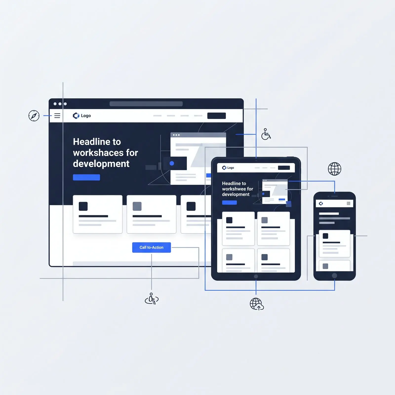Web development service visualization